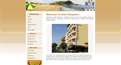 Desktop Screenshot of hotelkleopatra.com