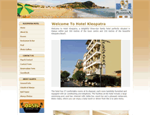 Tablet Screenshot of hotelkleopatra.com